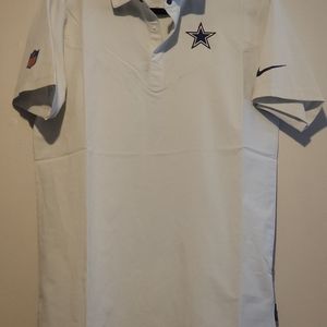 Nike NFL Dallas Cowboys Dri-Fit Coaches Polo Gray NS43